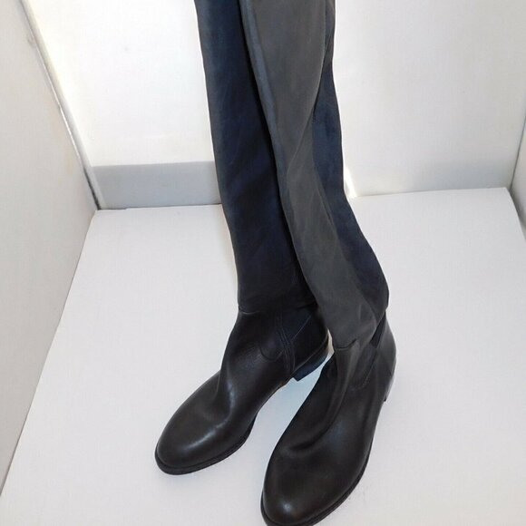 VIA SPIGA Itala 50/50 Stretch Leather Over the Knee boots sz 5 M New - Picture 3 of 5